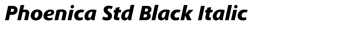 Phoenica Std Black Italic image